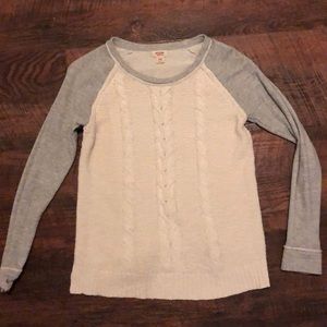 Cableknit Sweatshirt Long-Sleeve